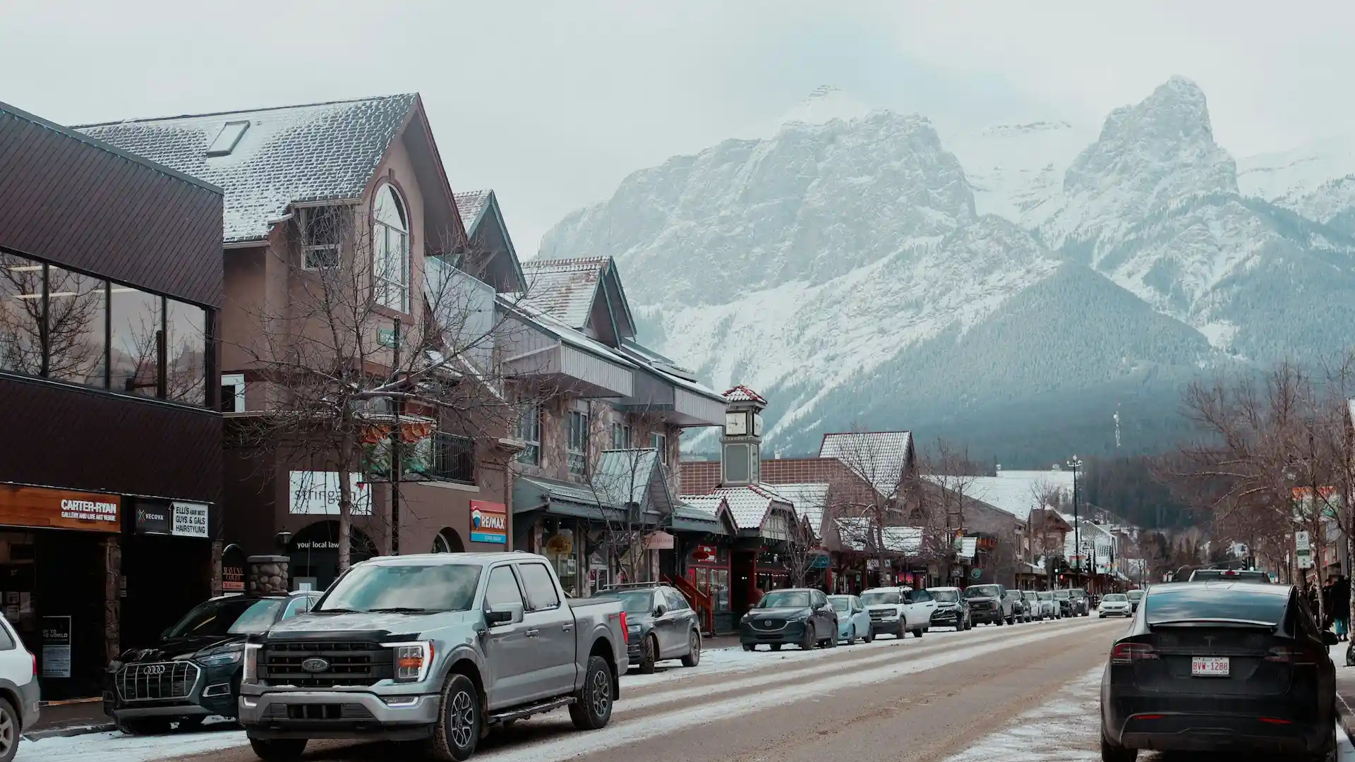 image of Canmore's Main Street